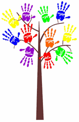 St. Anthony's Learning Center handprint tree logo